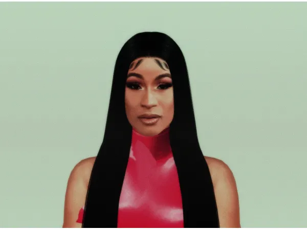 Alpha [XTRAVAGANTSIMS] CARDI B FACEMASK FREE - The Sims 4 Custom Content