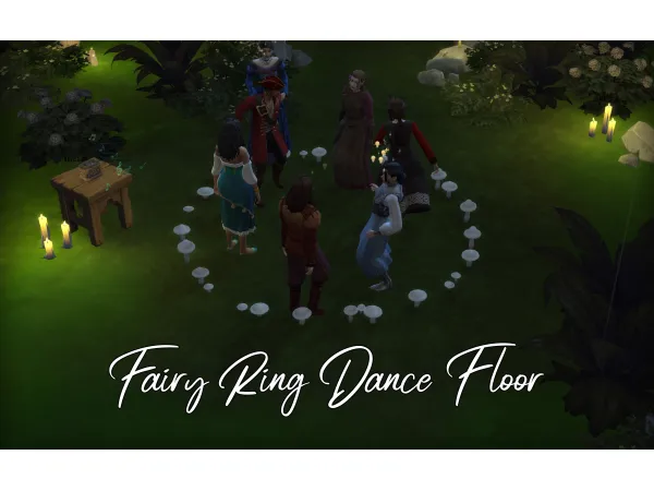 Maxis Match Fairy Ring Dance Floor (Requires Get Together) by Naunakht - The Sims 4 Custom Content