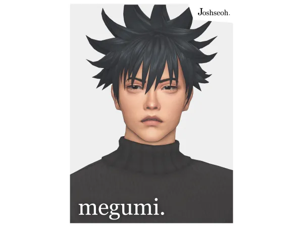 Maxis Match Megumi Hair (Hair Commission) (jo_se_oh joshseoh) by Josh - The Sims 4 Custom Content