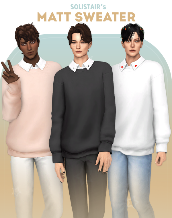 Maxis Match Matt ShirtSweater by simsfinds - The Sims 4 Custom Content