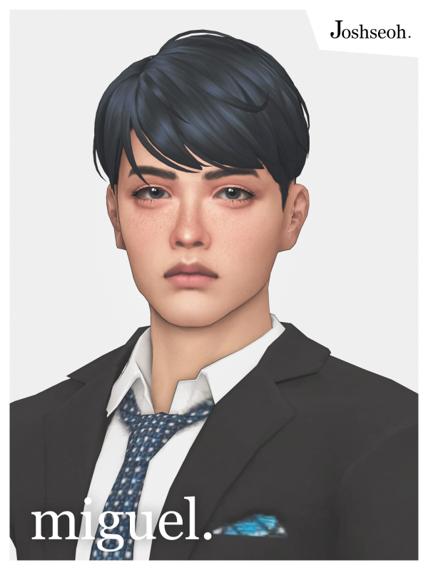 Maxis Match Miguel Hair (jo_se_oh joshseoh) by simsfinds - The Sims 4 Custom Content