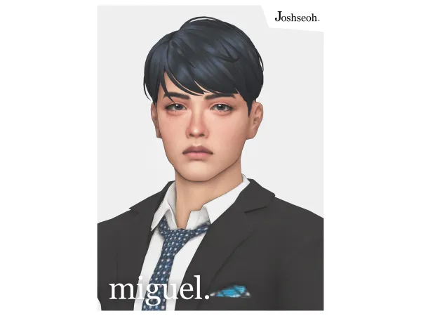 Maxis Match Miguel Hair (jo_se_oh joshseoh) by Josh - The Sims 4 Custom Content