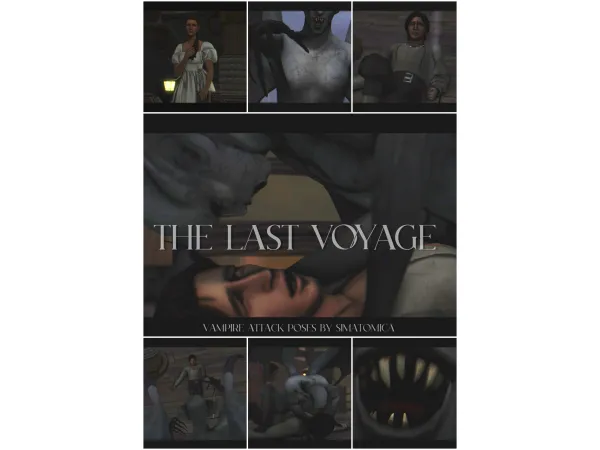 Mix The Last Voyage Vampire Attack Poses by simatomica - The Sims 4 Custom Content