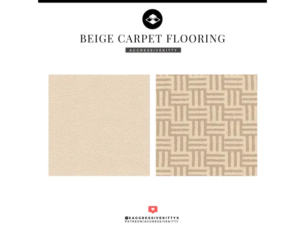 Mix BEIGE CARPET FLOORING - The Sims 4 Custom Content