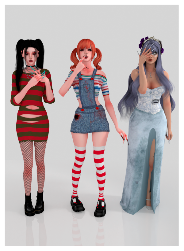 Alpha ANGEL HALLOWEEN BESTIES COLLECTION by ohmybunnny2 - The Sims 4 Custom Content