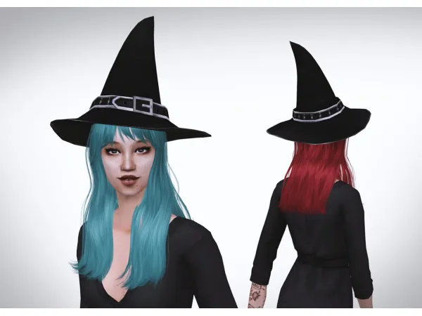 4t2 LeathLillith Luanne Witch Hat for AF - The Sims 2 Custom Content
