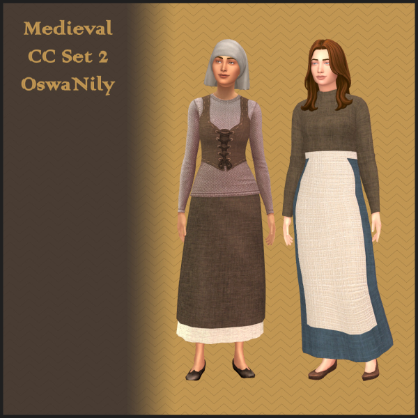 Maxis Match Medieval Recolors of CAS Items Dump by simsfinds - The Sims 4 Custom Content