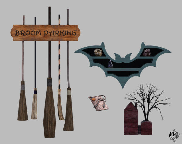 PsychicPeanutKitty October Witchy Stuff by simsfinds - The Sims 3 Custom Content