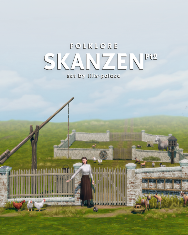 Mix FOLKLORE Skanzen Set Part 2 by simsfinds - The Sims 4 Custom Content