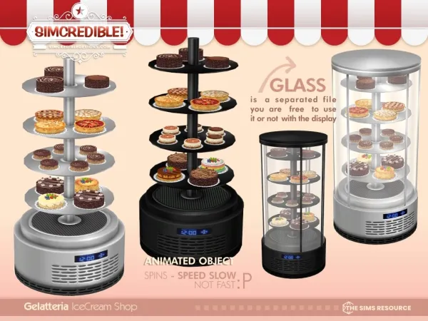 Alpha Gelatteria Bakery by simcredible - The Sims 4 Custom Content