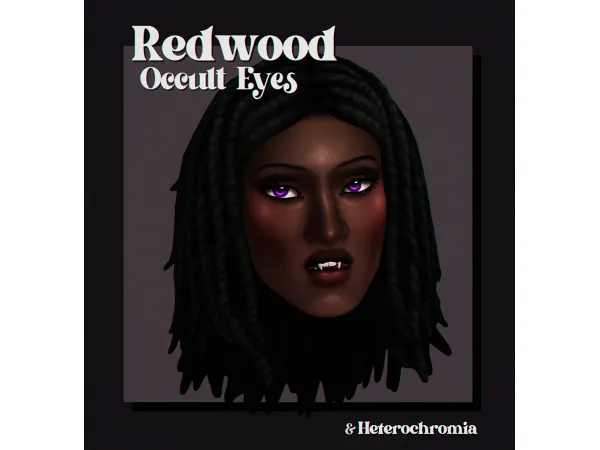 Maxis Match Redwood Eyes Occult Defaults by SammiXox - The Sims 4 Custom Content
