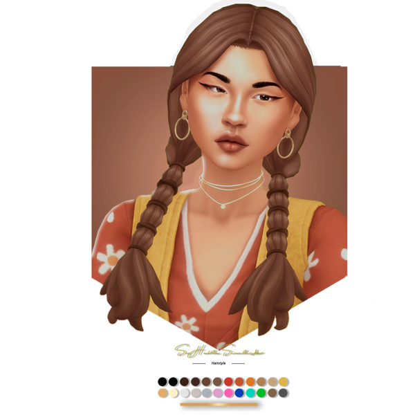 Maxis Match Dakota Hairstyle by simsfinds - The Sims 4 Custom Content