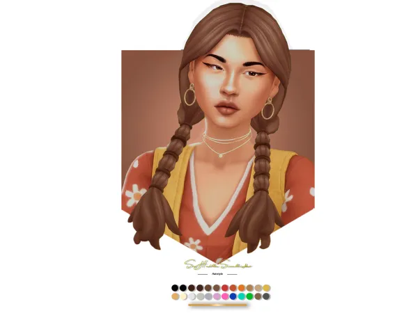 Maxis Match Dakota Hairstyle by Sehablasimlish - The Sims 4 Custom Content