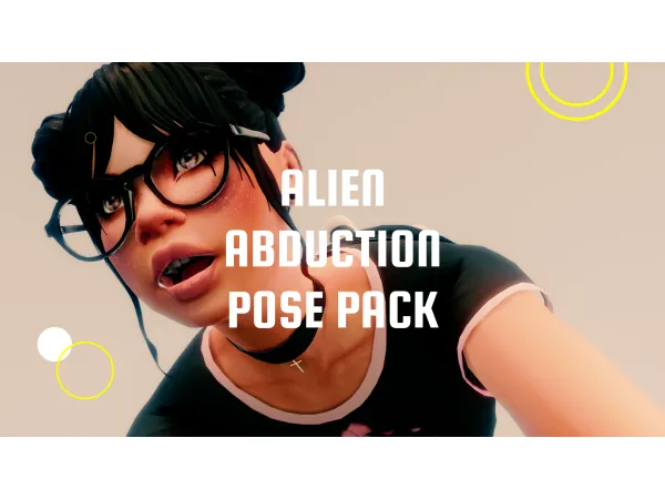 Alpha Alien Abduction Pose Pack by Fatal Rose Creations - The Sims 4 Custom Content