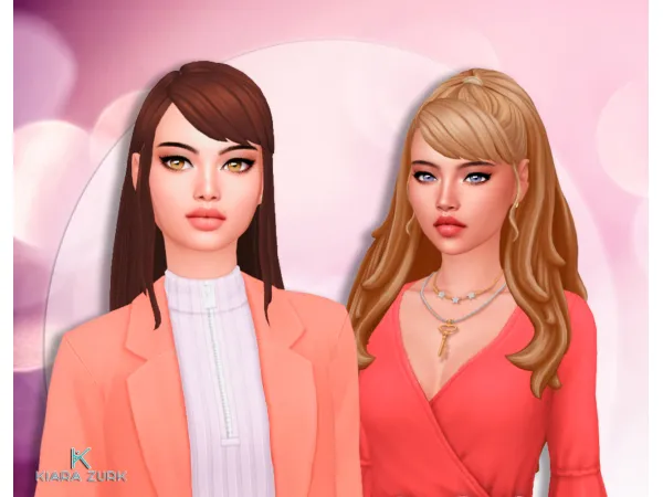 Maxis Match Formal Bangs - The Sims 4 Custom Content