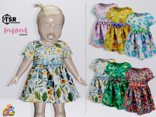 Alpha Dress 251 INFANT version - The Sims 4 Custom Content