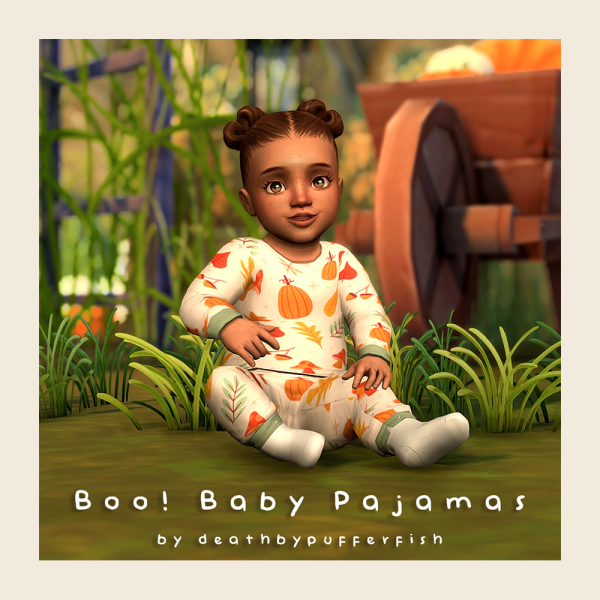 Maxis Match Boo Baby Pajamas by simsfinds - The Sims 4 Custom Content