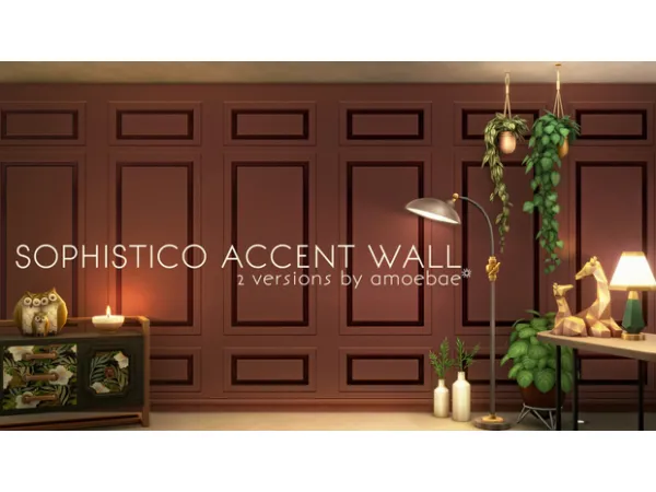 Mix SOPHISTICO ACCENT WALL - The Sims 4 Custom Content