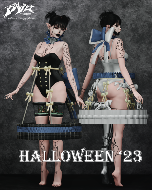 Alpha HALLOWEEN '23 by simsfinds - The Sims 4 Custom Content