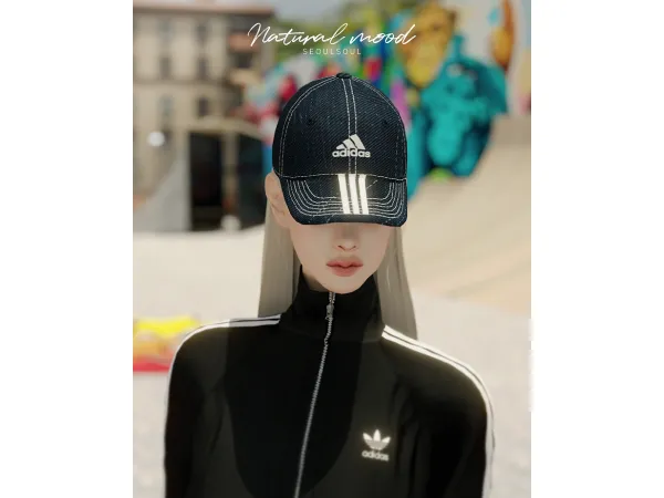 Alpha SIMS4 Hair Natural Mood - The Sims 4 Custom Content