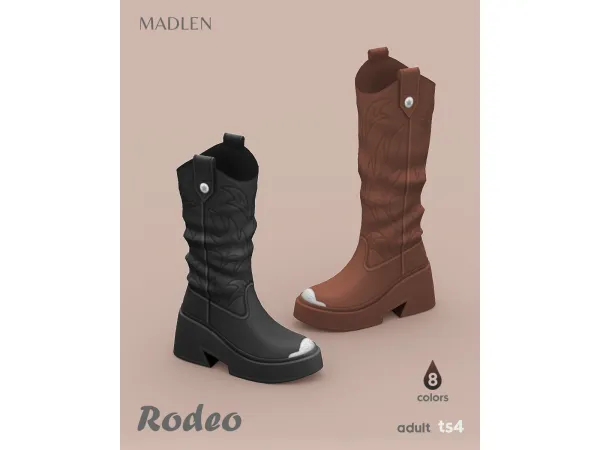 Maxis Match Rodeo Boots - The Sims 4 Custom Content