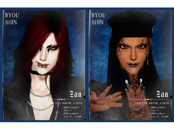 Alpha [BYOU SHIN] Zan SHIN by BYOU - The Sims 4 Custom Content