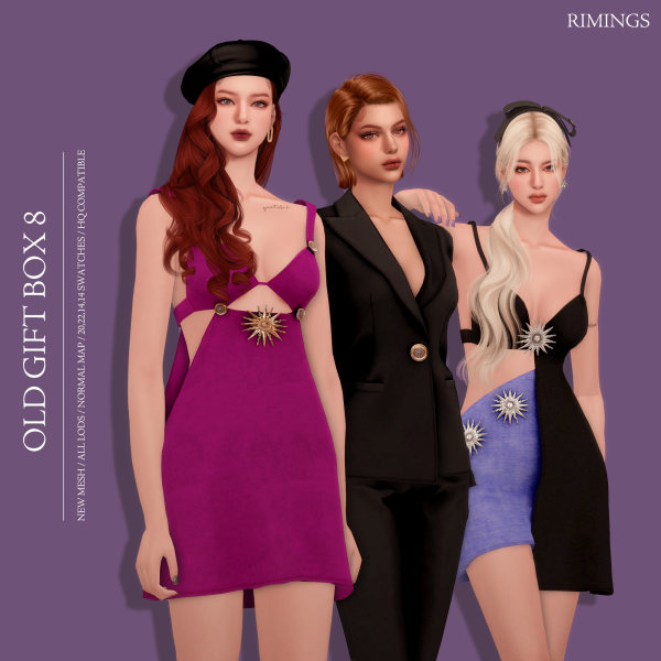 Alpha [RIMINGS] OLD GIFT BOX 8 by simsfinds - The Sims 4 Custom Content