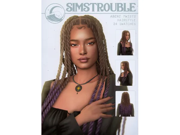 Maxis Match Abeni Twists by simstrouble - The Sims 4 Custom Content