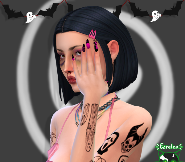 Maxis Match Nails Simblreen 2023 YSSOG by simsfinds - The Sims 4 Custom Content