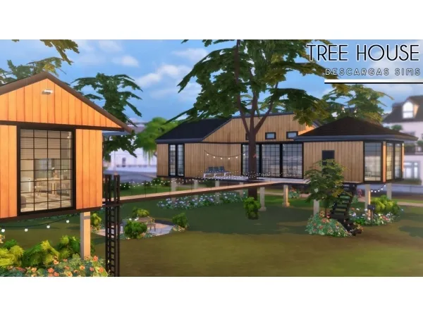 Alpha TREE HOUSE - The Sims 4 Custom Content