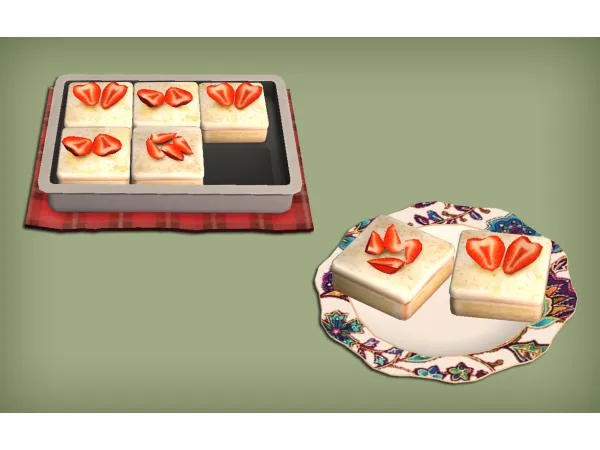 Chicken Milanese and Tres Leche Food for - The Sims 2 Custom Content