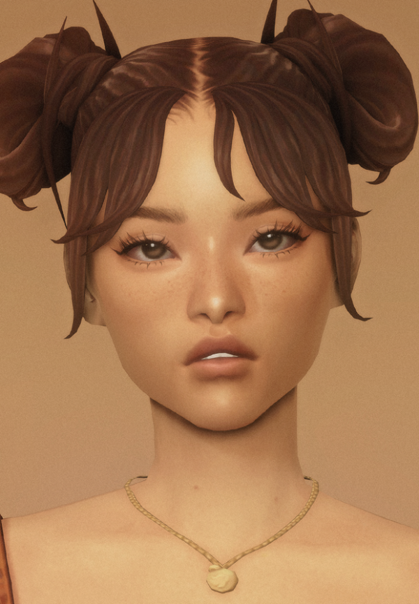 Maxis Match xianna buns by simsfinds - The Sims 4 Custom Content