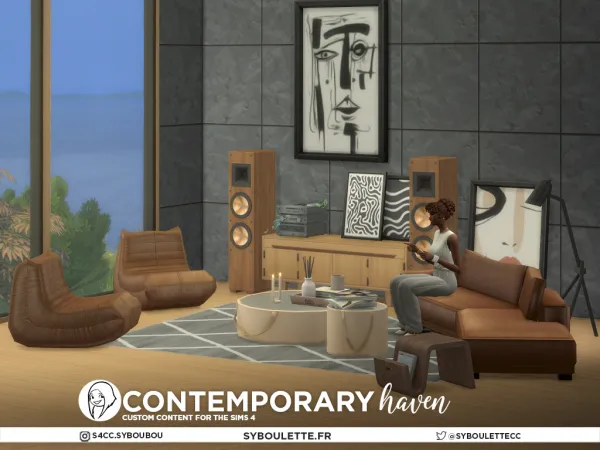 Alpha Contemporary haven set - The Sims 4 Custom Content