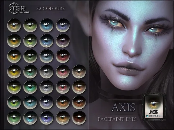 Alpha Axis Eyes ( ) by simsfinds - The Sims 4 Custom Content