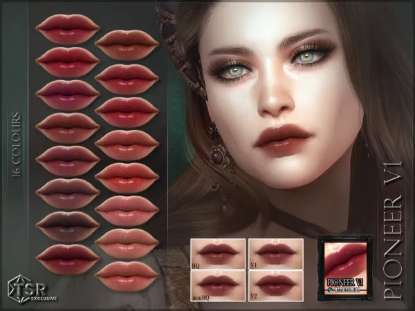 Alpha Pioneer V1 Lipstick ( ) by simsfinds - The Sims 4 Custom Content