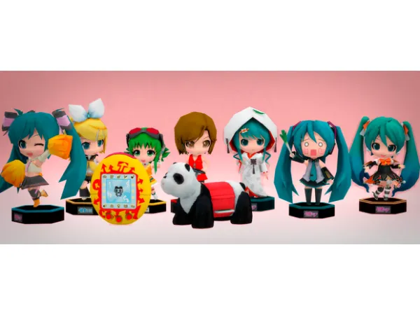 Mix CLUTTER Tamagotchi Miku - The Sims 4 Custom Content