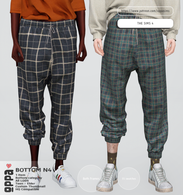 Alpha OPPA UBottom N4 by simsfinds - The Sims 4 Custom Content