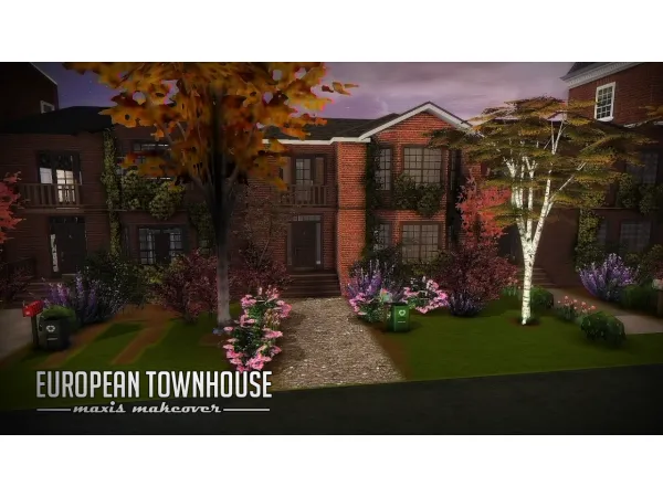 european townhouse - The Sims 2 Custom Content