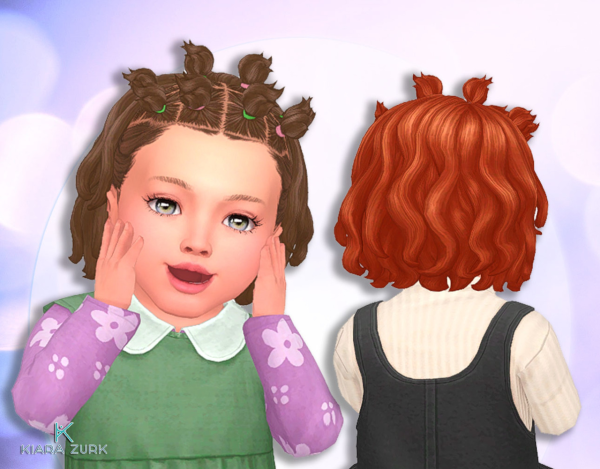Maxis Match Katy Ponytails for Infants by simsfinds - The Sims 4 Custom Content