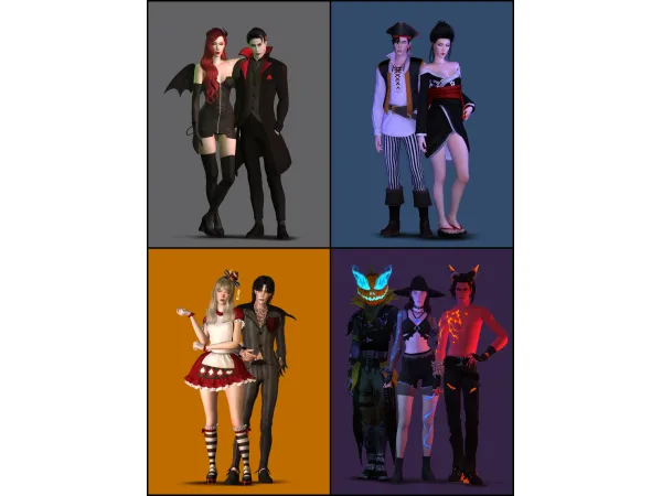 Alpha HALLOWEEN SET 2 - The Sims 4 Custom Content