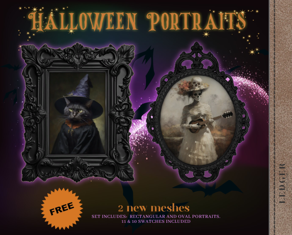 Alpha Halloween Portraits (free) by ledger_atelier - The Sims 4 Custom Content