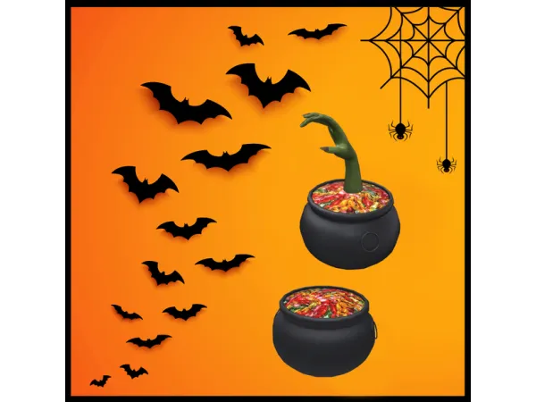 Mix Cauldron Candy Bowl - The Sims 4 Custom Content