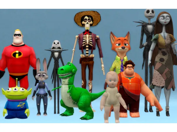 Alpha DISNEY CLUTTER by Jennifer Jennisims - The Sims 4 Custom Content