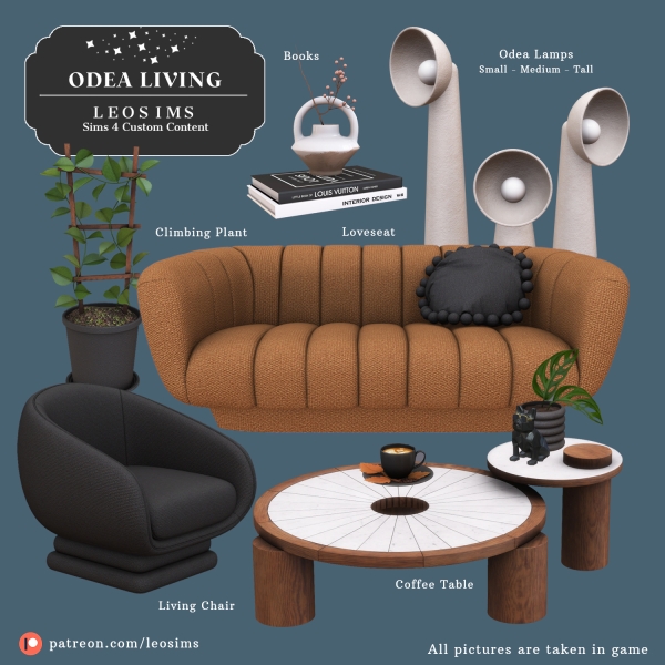Alpha Odea Living by leosims4cc - The Sims 4 Custom Content