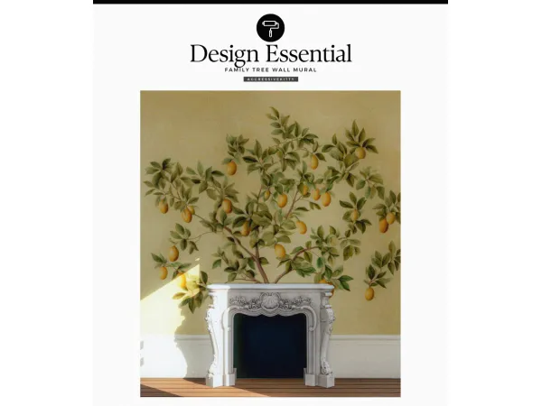 Alpha DESIGN ESSENTIAL FAMILY TREE WALL MURAL - The Sims 4 Custom Content