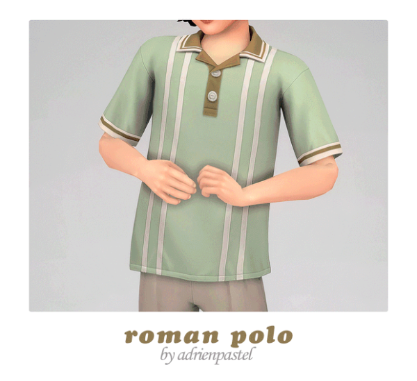 Maxis Match Roman Polo Palikka Shorts by simsfinds - The Sims 4 Custom Content