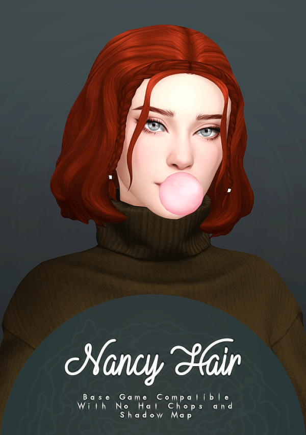 Maxis Match Nancy Hair by simsfinds - The Sims 4 Custom Content
