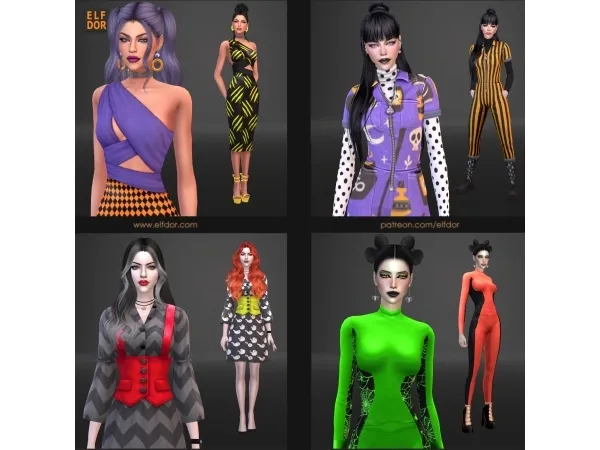 Maxis Match 2023 October 2 Halloween Set 1 - The Sims 4 Custom Content