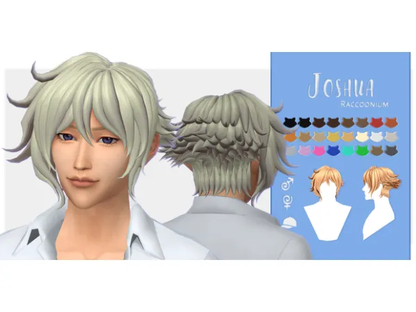Maxis Match Joshua hair - The Sims 4 Custom Content