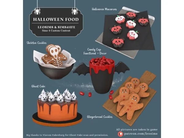 Alpha Halloween Food - The Sims 4 Custom Content